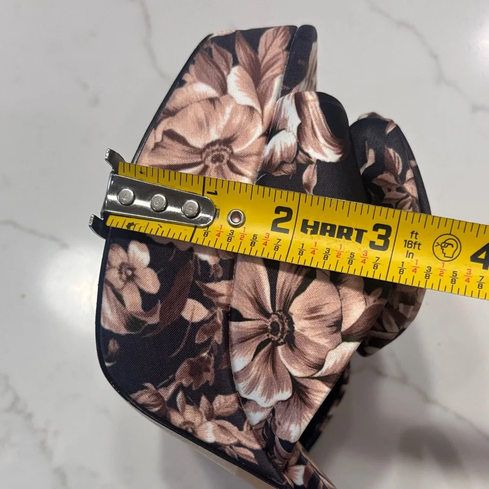 Express Floral Platform Heels - Purple and Cream - Picture 10 of 11